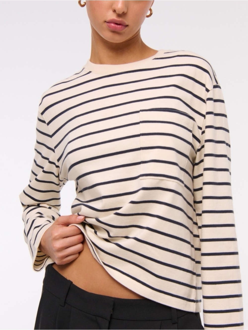 NWT A&F 100% Cotton Long Sleeve